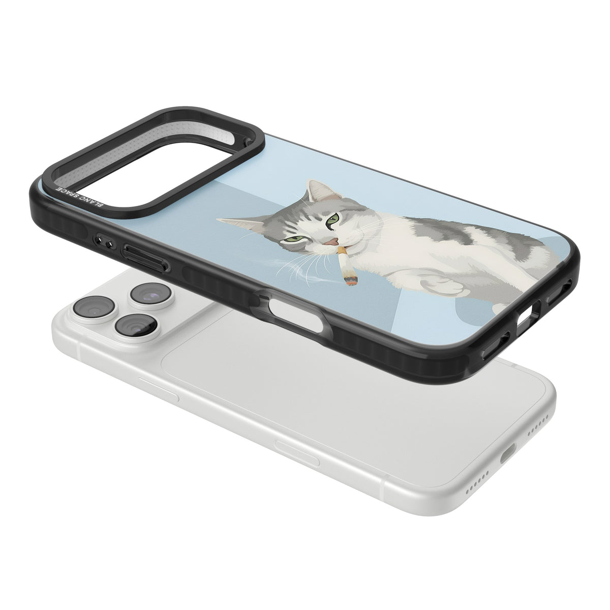 Better Than Cat Treats iPhone 18 Pro Max Impact Black Phone Case angled