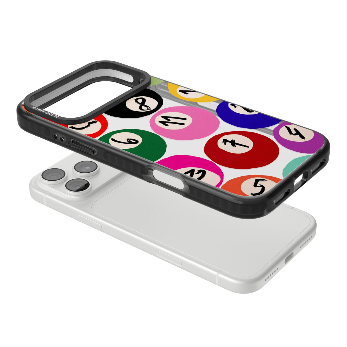 Lucky Break iPhone 18 Pro Max Impact Black Phone Case angled