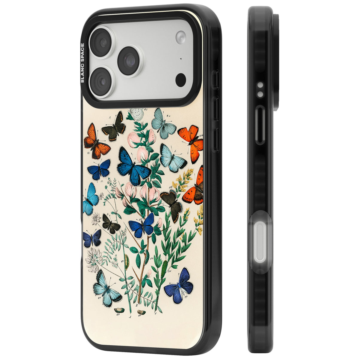European Butterflies iPhone 18 Pro Max Impact Black Phone Case side