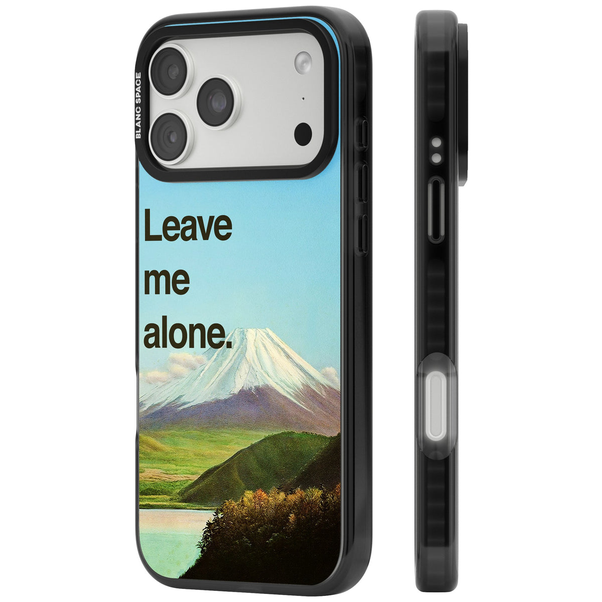 Leave Me Alone iPhone 18 Pro Max Impact Black Phone Case side