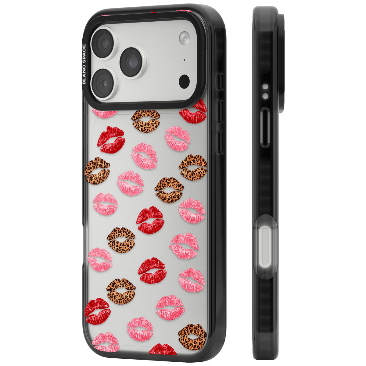 Wild Kisses iPhone 18 Pro Max Impact Black Phone Case side