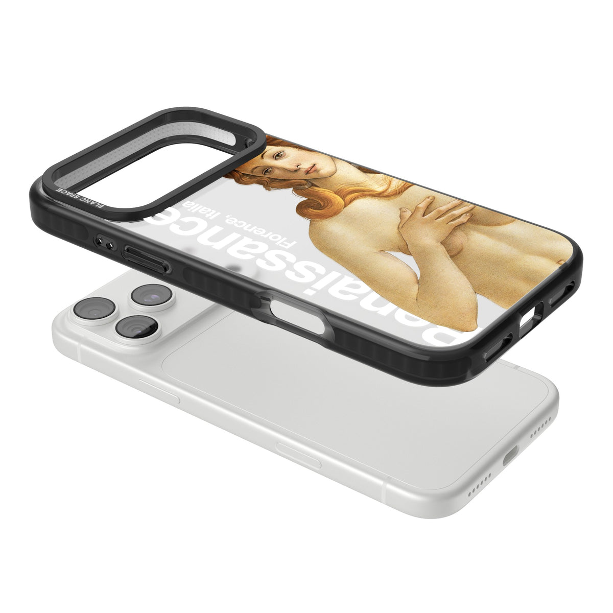 Florence Renaissance iPhone 18 Pro Max Impact Black Phone Case angled
