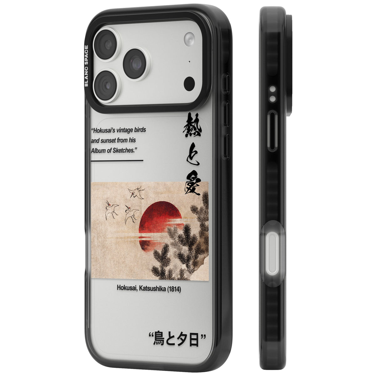 Birds And Sunset iPhone 18 Pro Max Impact Black Phone Case side