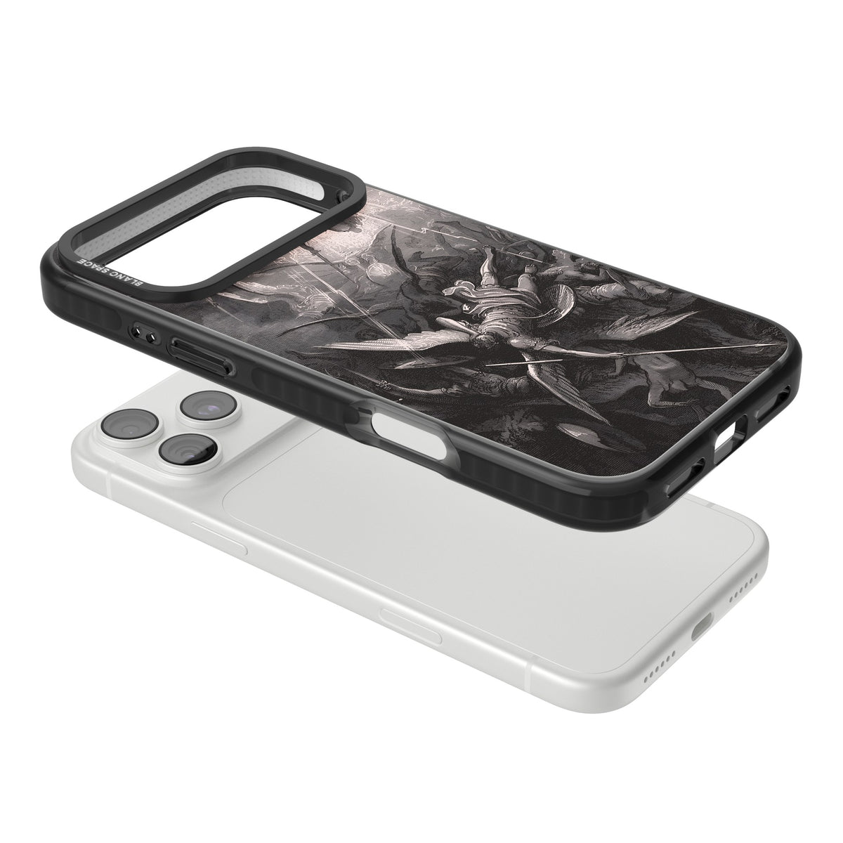 Paradise Lost iPhone 18 Pro Max Impact Black Phone Case angled