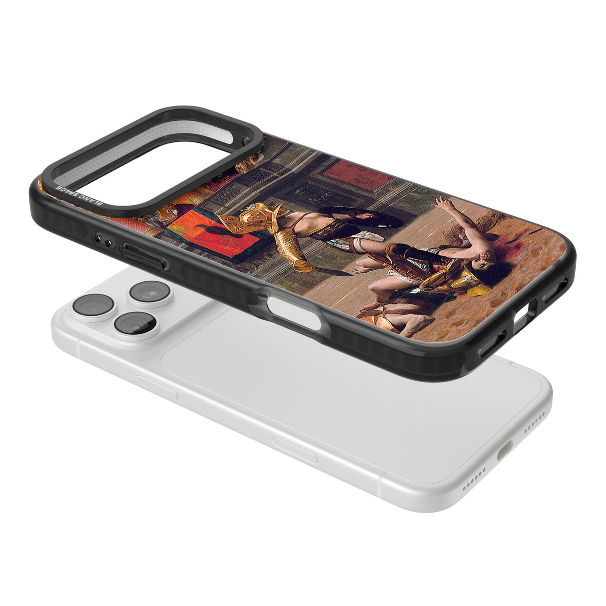 Pollice Verso iPhone 18 Pro Max Impact Black Phone Case angled