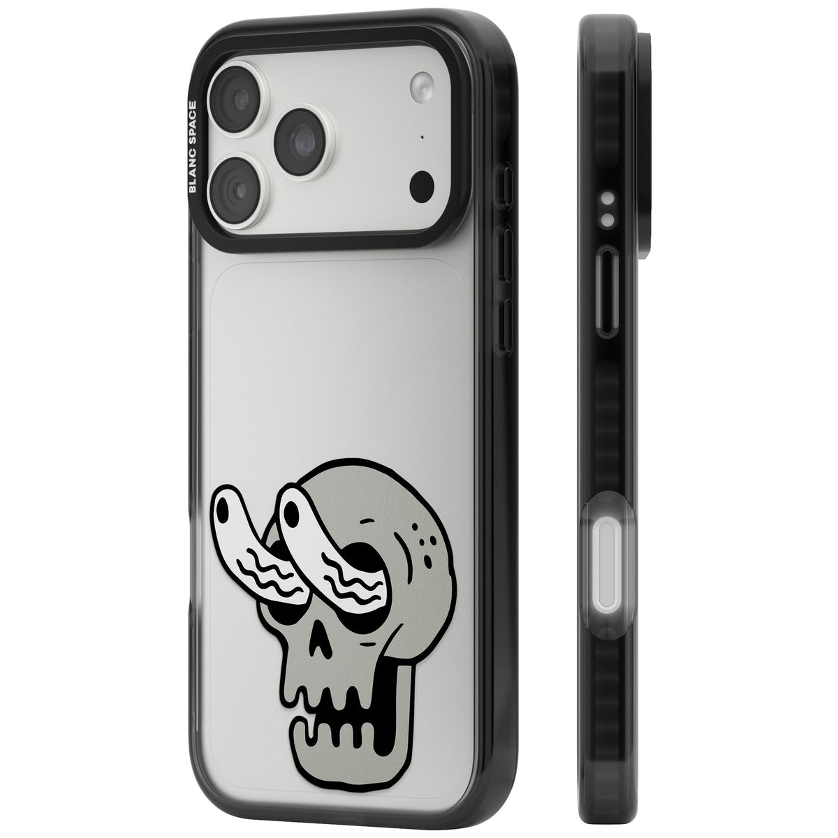 Skull Eyes iPhone 18 Pro Max Impact Black Phone Case side