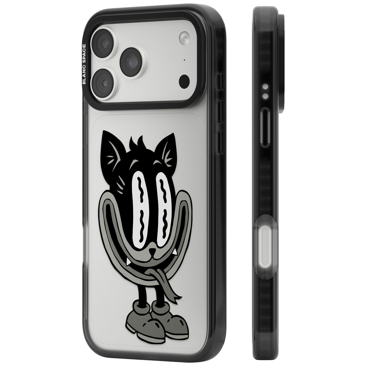 Whisker Noir iPhone 18 Pro Max Impact Black Phone Case side