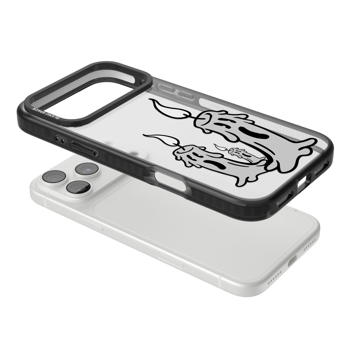 Candle Lit iPhone 18 Pro Max Impact Black Phone Case angled