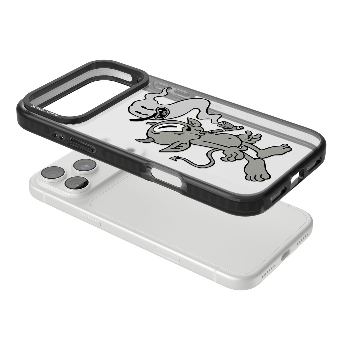 Pipe Goblin iPhone 18 Pro Max Impact Black Phone Case angled