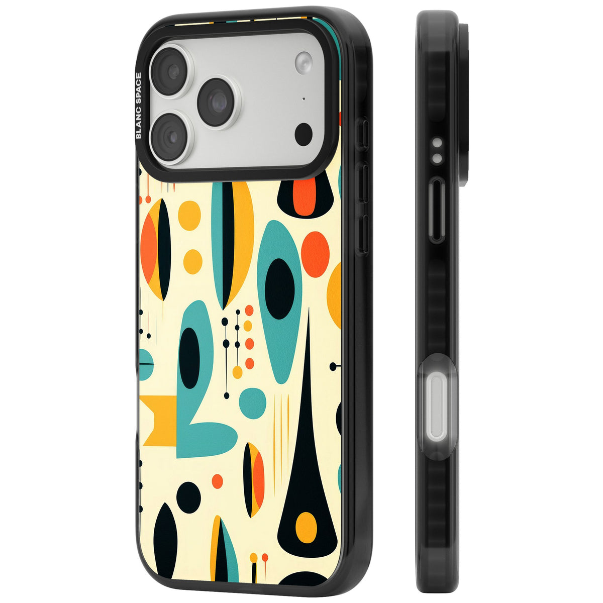 Atomic Lounge iPhone 18 Pro Max Impact Black Phone Case side