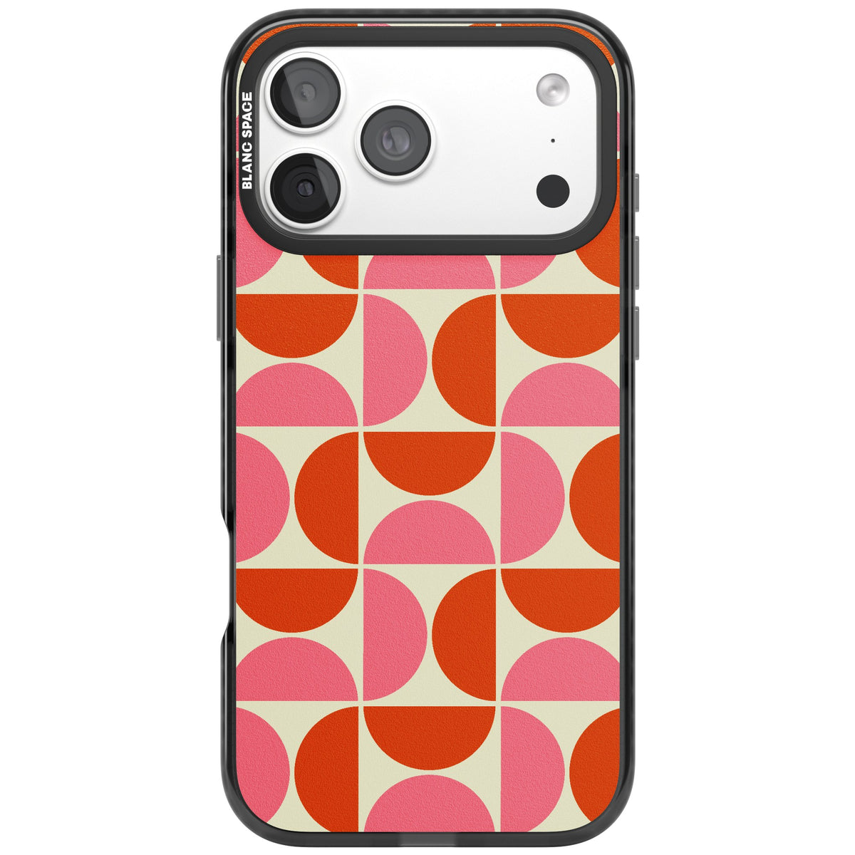 Boho Bauhaus iPhone 18 Pro Max Impact Black Phone Case front