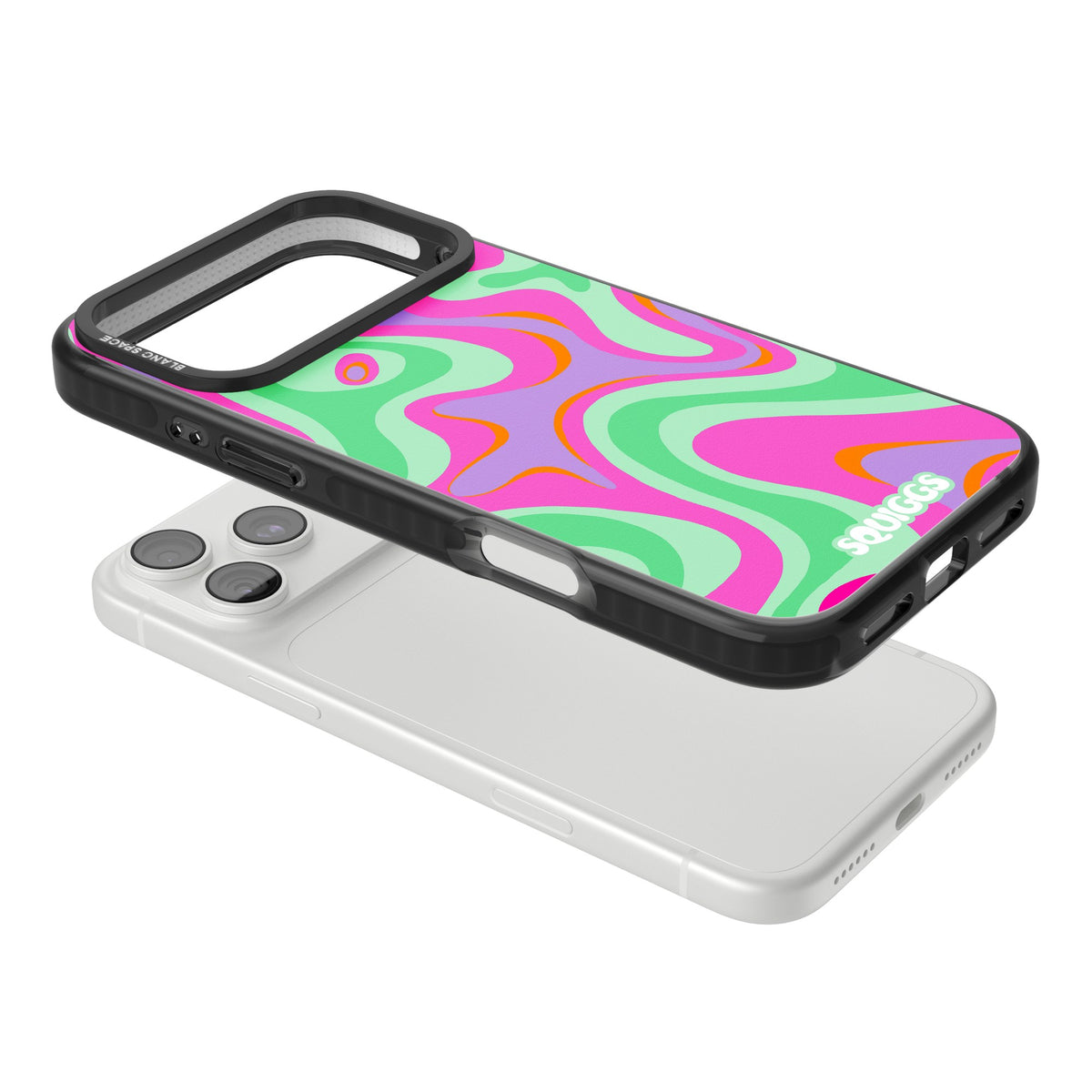 Plasma Lava iPhone 18 Pro Max Impact Black Phone Case angled