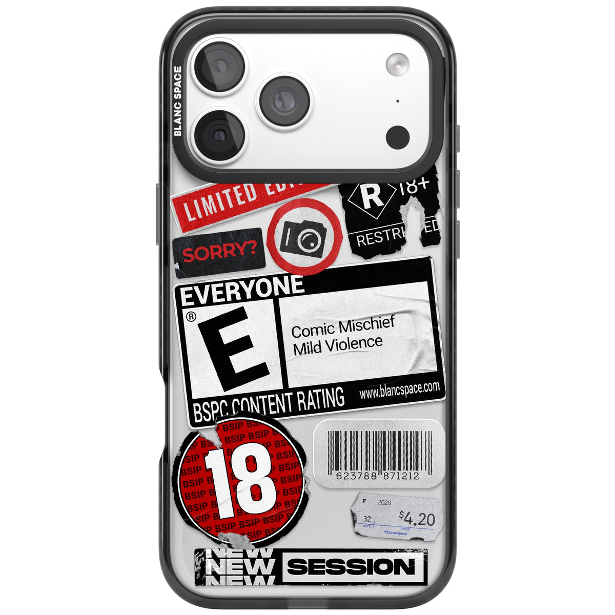 Parental Advisory iPhone 18 Pro Max Impact Black Phone Case front