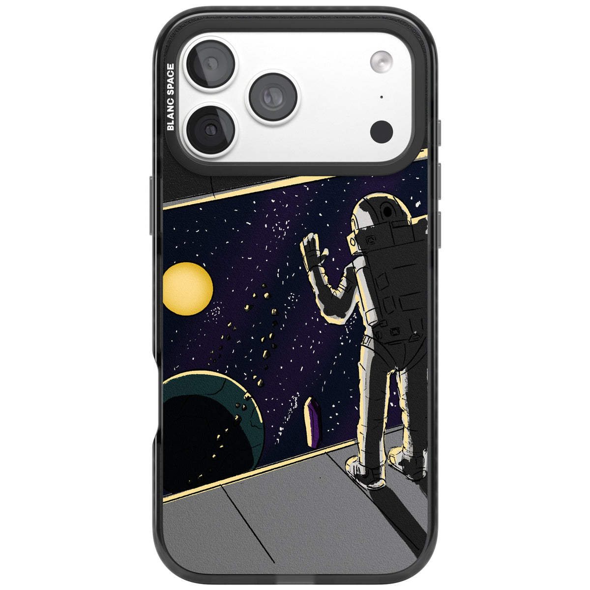 Home iPhone 18 Pro Max Impact Black Phone Case front