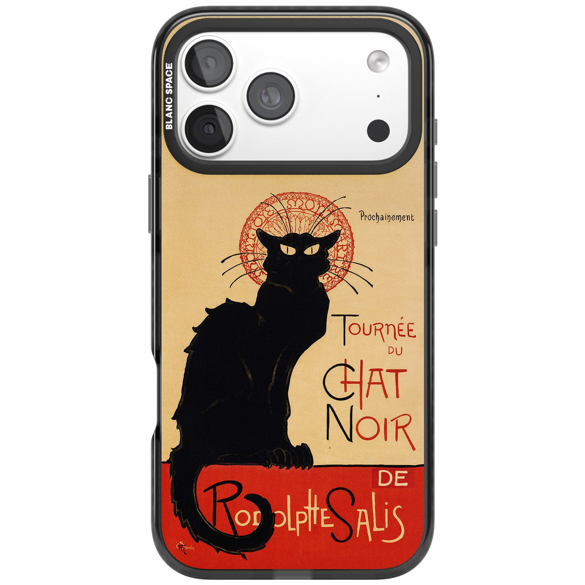 Tournee Du Chat Noir Poster iPhone 18 Pro Max Impact Black Phone Case front