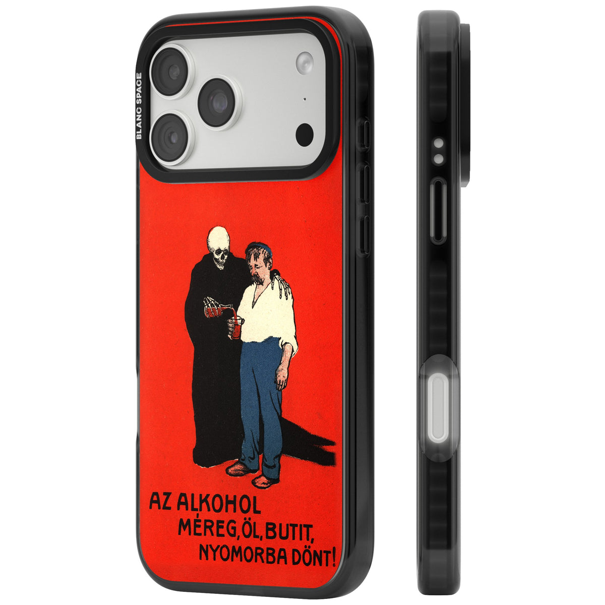 Az Alkohol Poster iPhone 18 Pro Max Impact Black Phone Case side