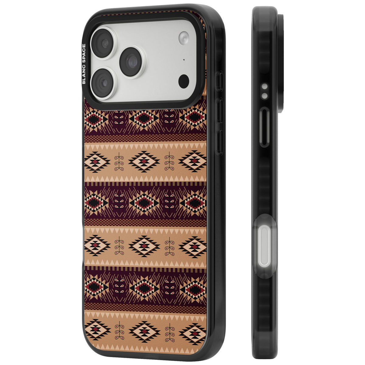 Western Poncho iPhone 18 Pro Max Impact Black Phone Case side