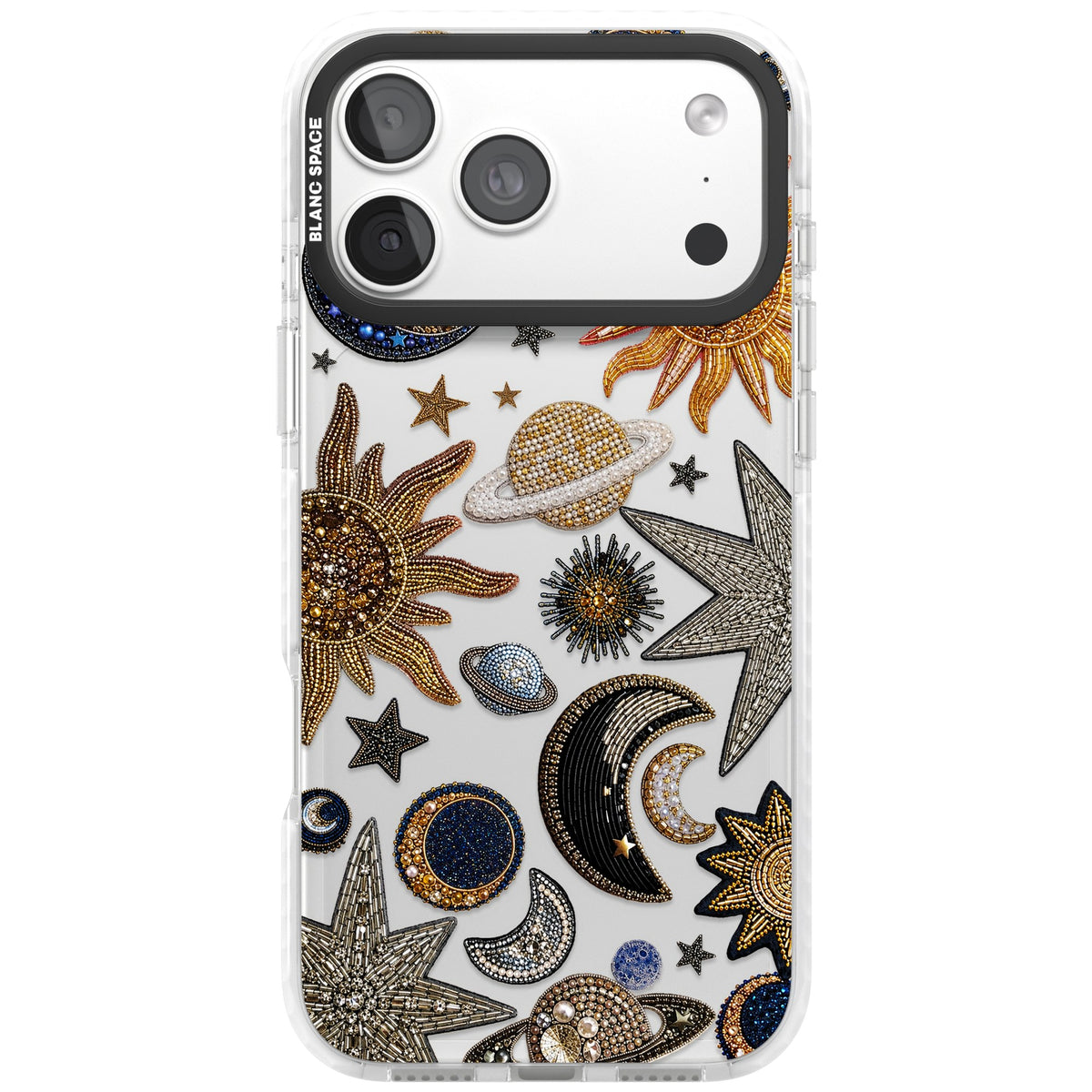 Beaded Cosmos iPhone 18 Pro Max Impact Clear Phone Case front