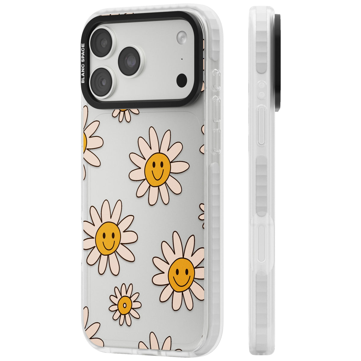 Daisy Faces iPhone 18 Pro Max Impact Clear Phone Case side