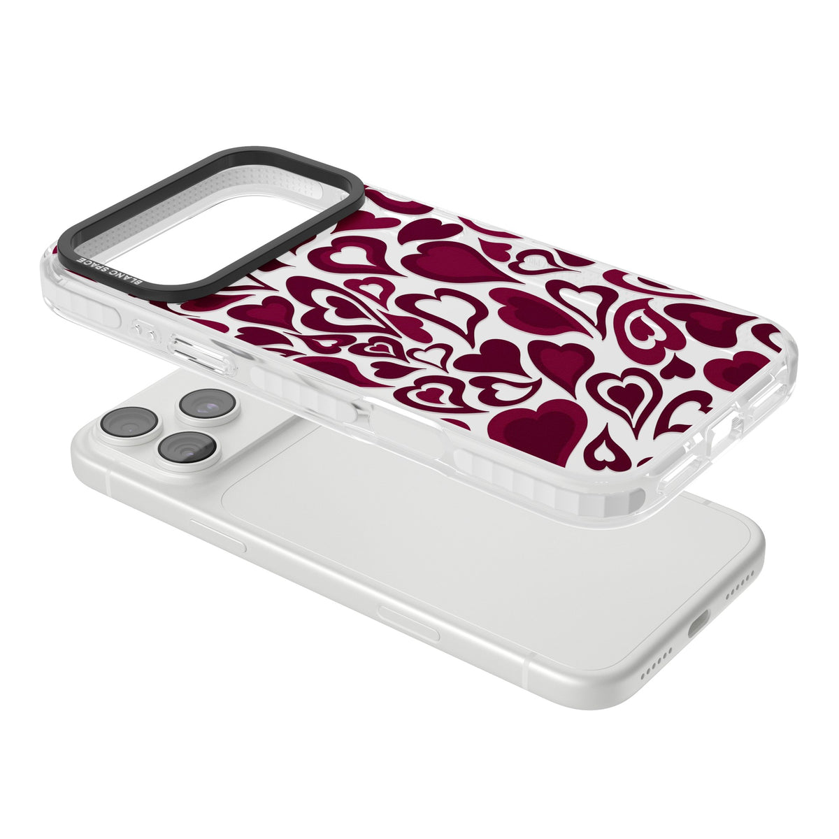 Amour iPhone 18 Pro Max Impact Clear Phone Case angled