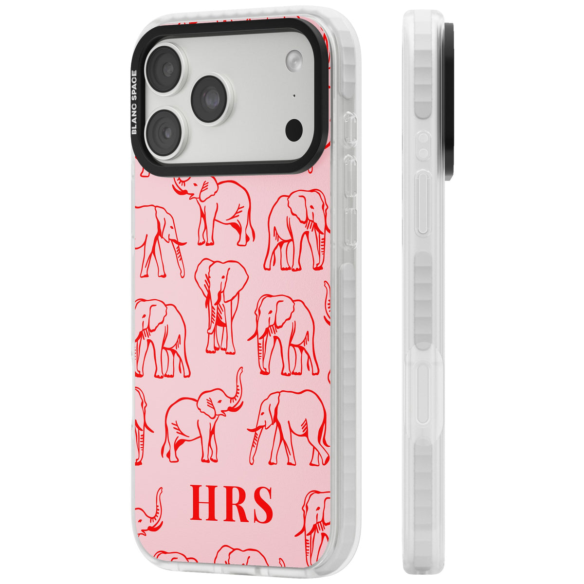 Scarlett Elephants iPhone 18 Pro Max Impact Clear Phone Case side
