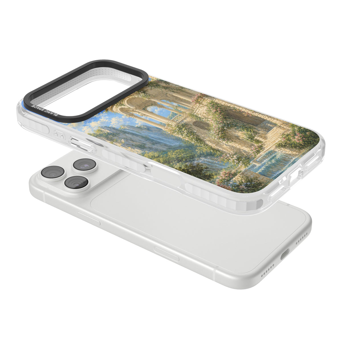 Palace Pavilion iPhone 18 Pro Max Impact Clear Phone Case angled
