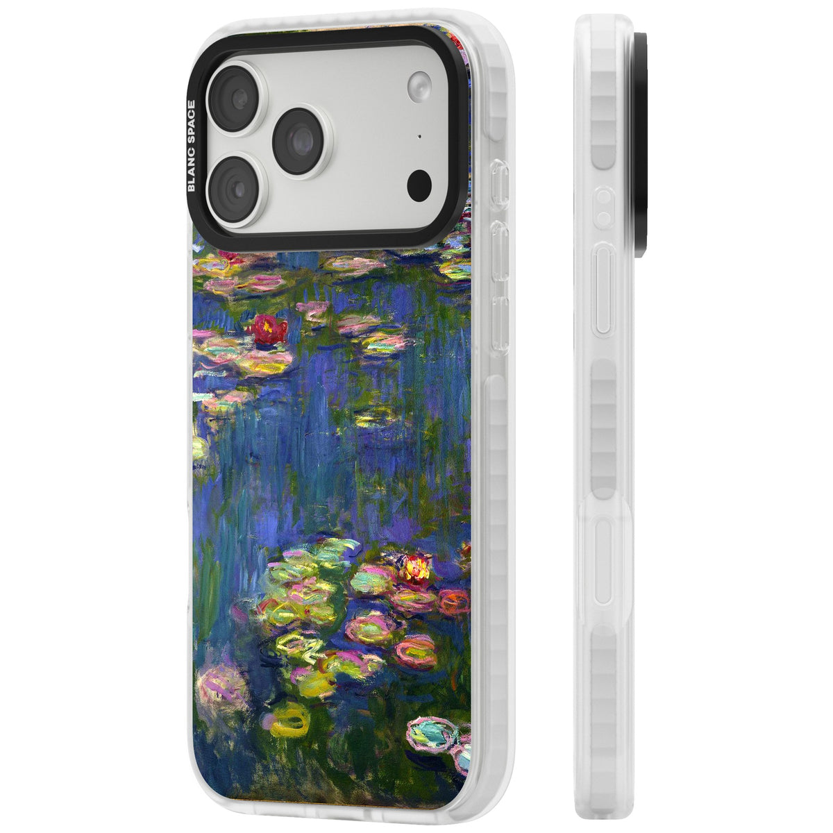 Water Lilies II iPhone 18 Pro Max Impact Clear Phone Case side