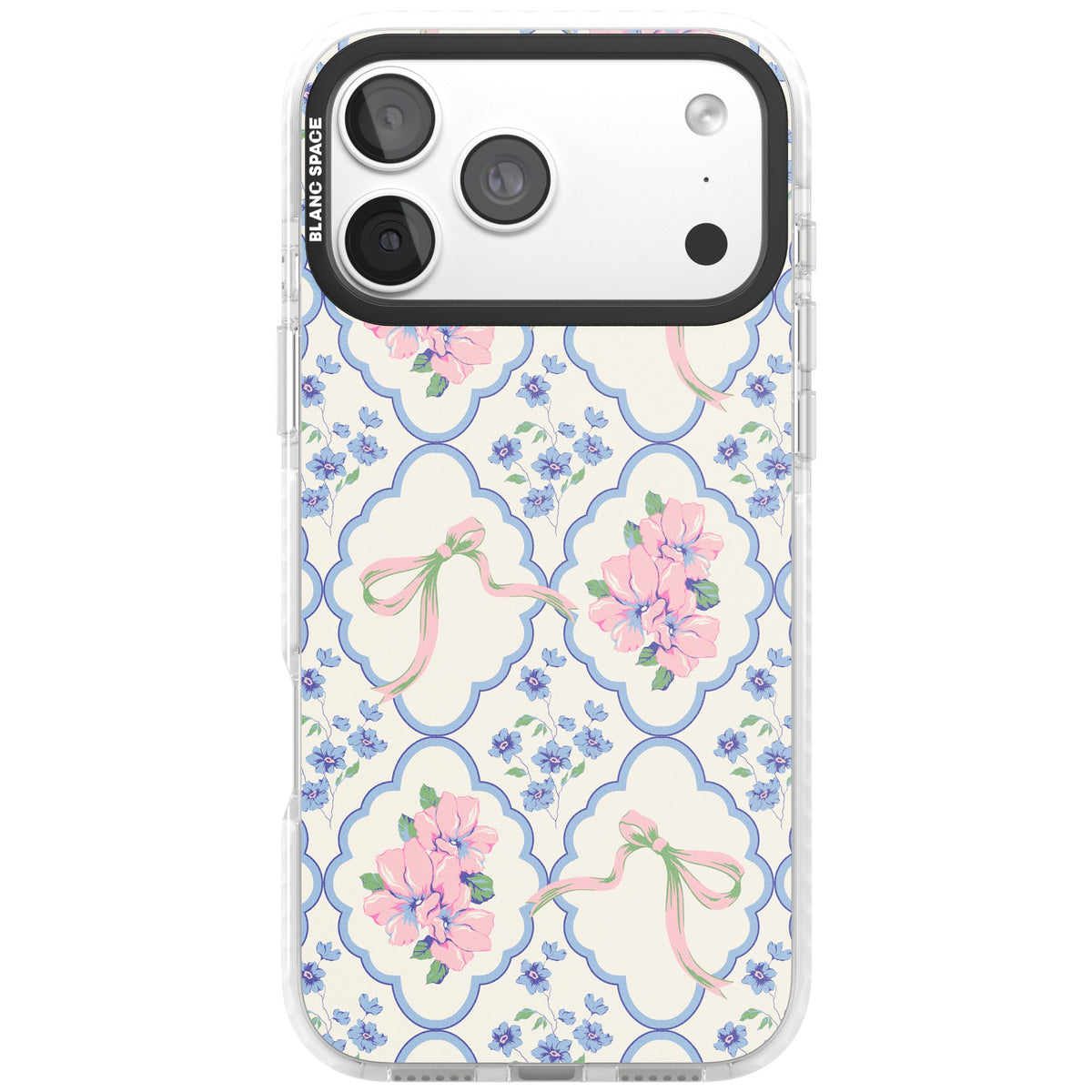 Ribbon Lattice iPhone 18 Pro Max Impact Clear Phone Case front