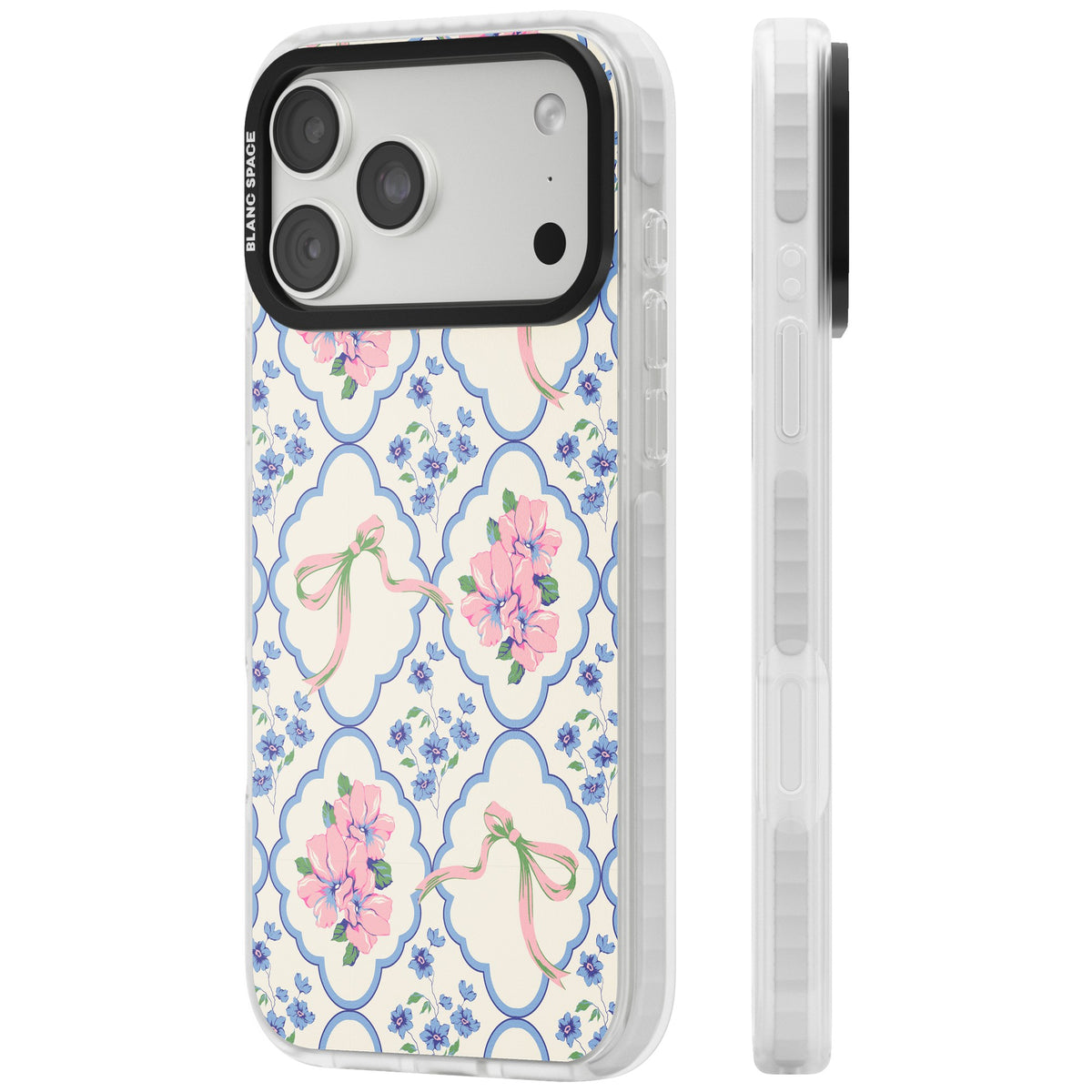 Ribbon Lattice iPhone 18 Pro Max Impact Clear Phone Case side