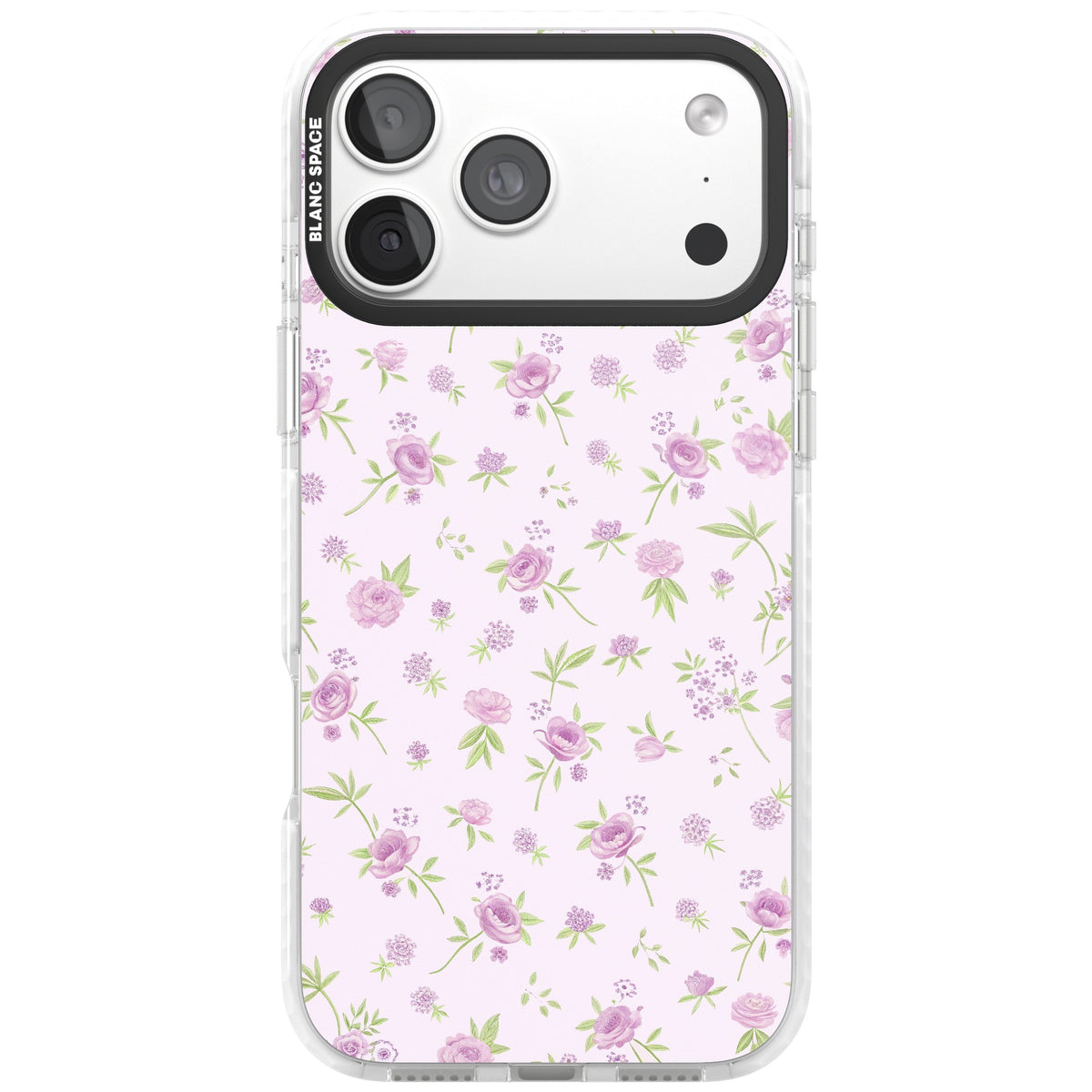 Pink Peonies iPhone 18 Pro Max Impact Clear Phone Case front