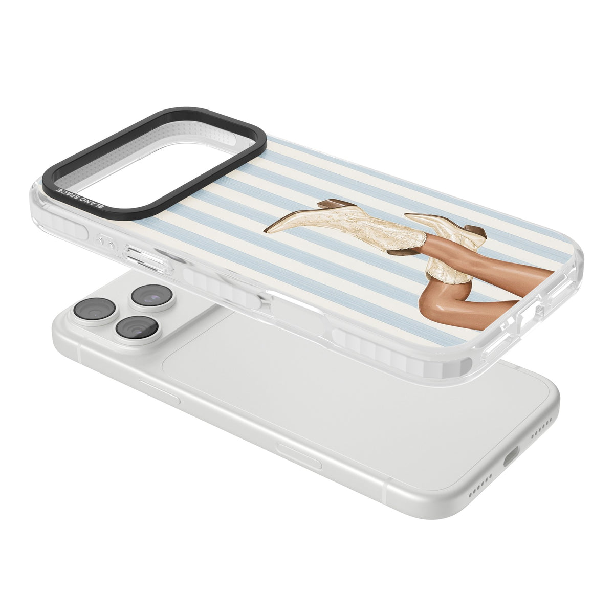 Cowgirl Boots iPhone 18 Pro Max Impact Clear Phone Case angled