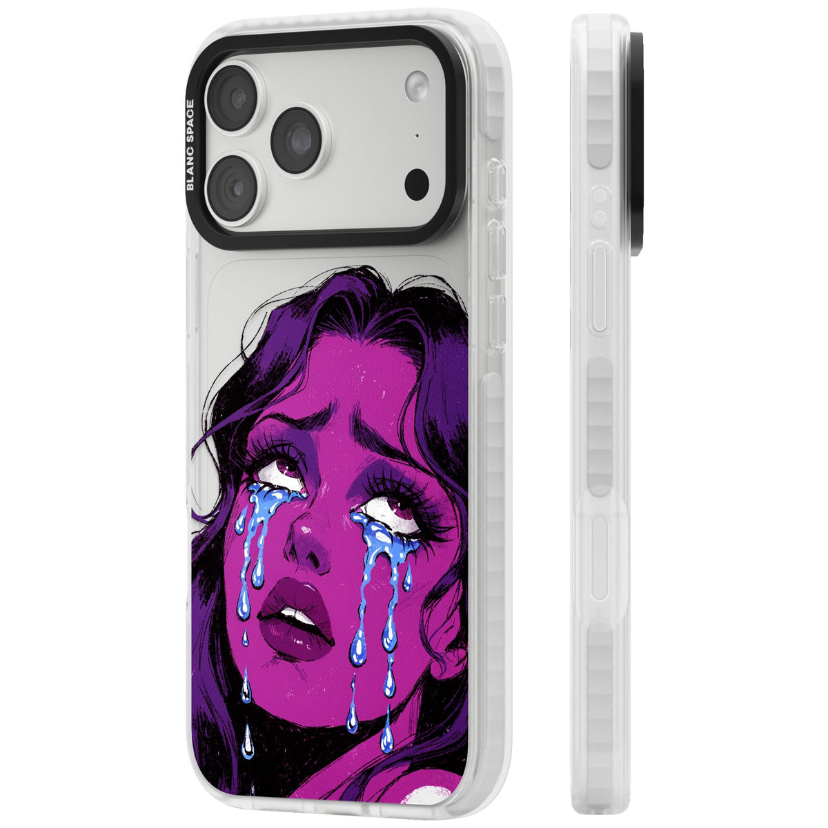 Drama Queen iPhone 18 Pro Max Impact Clear Phone Case side