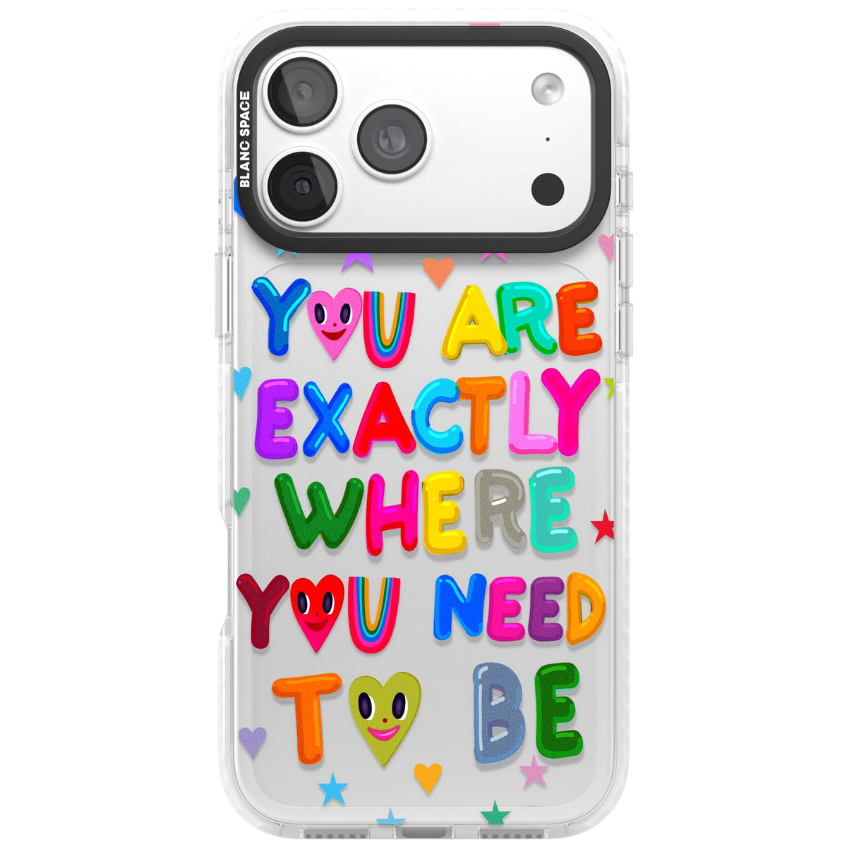Exactly Where You Need To Be iPhone 18 Pro Max Impact Clear Phone Case front