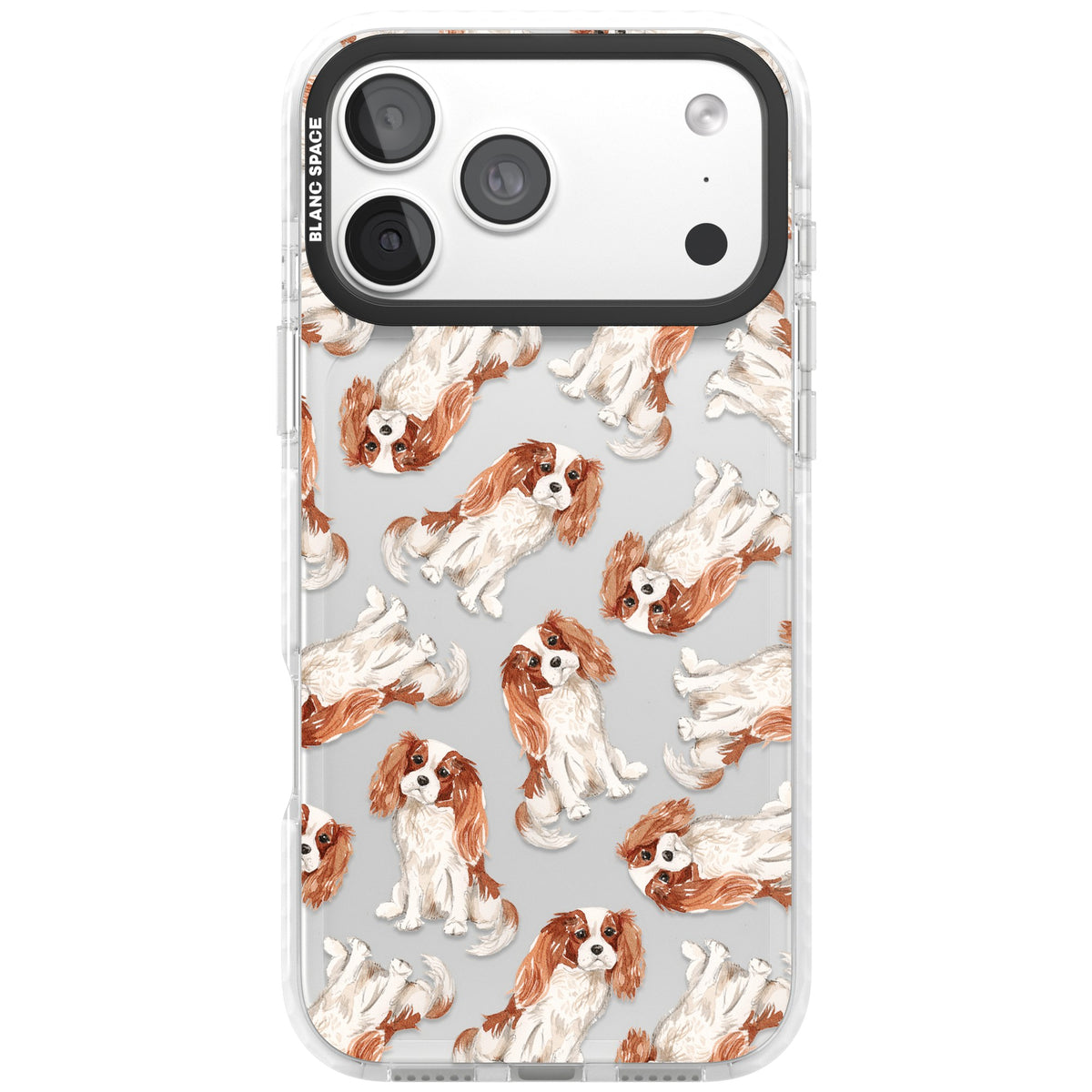 Cavalier King Charles Spaniel iPhone 18 Pro Max Impact Clear Phone Case front