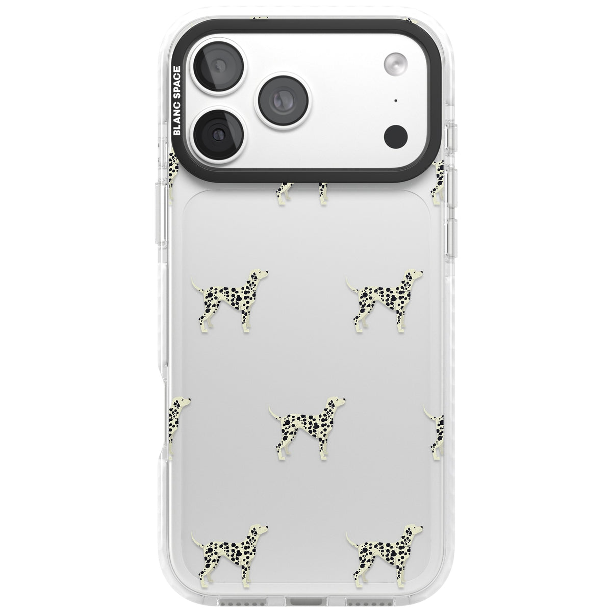 Dalmatian Dog Pattern iPhone 18 Pro Max Impact Clear Phone Case front