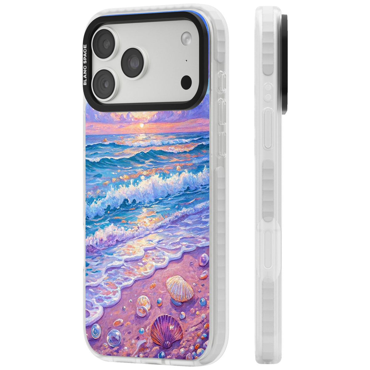Pearl Shore iPhone 18 Pro Max Impact Clear Phone Case side