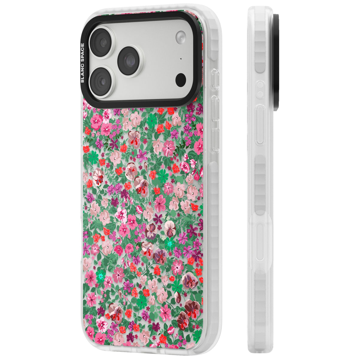 Florentine Meadow iPhone 18 Pro Max Impact Clear Phone Case side