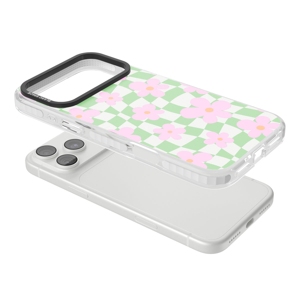 Spring Picnic iPhone 18 Pro Max Impact Clear Phone Case angled