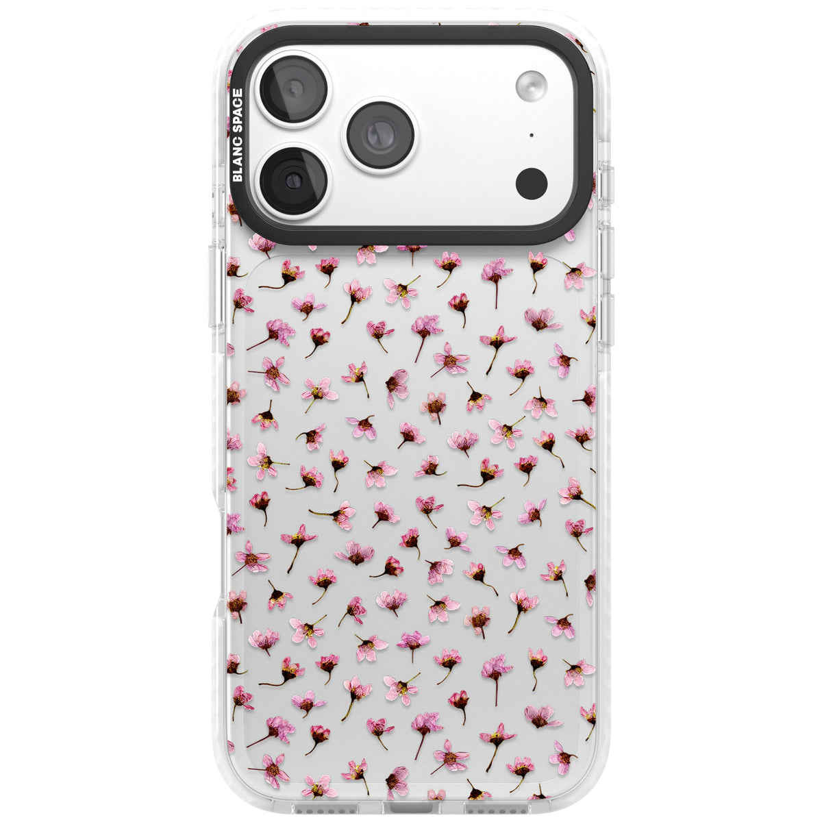 Cherry Flower Mist iPhone 18 Pro Max Impact Clear Phone Case front