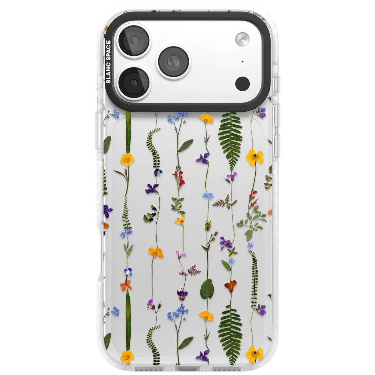 Wildflower Chain iPhone 18 Pro Max Impact Clear Phone Case front