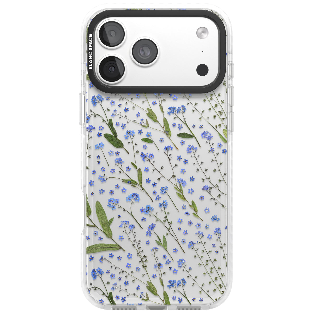 Blue Meadow iPhone 18 Pro Max Impact Clear Phone Case front