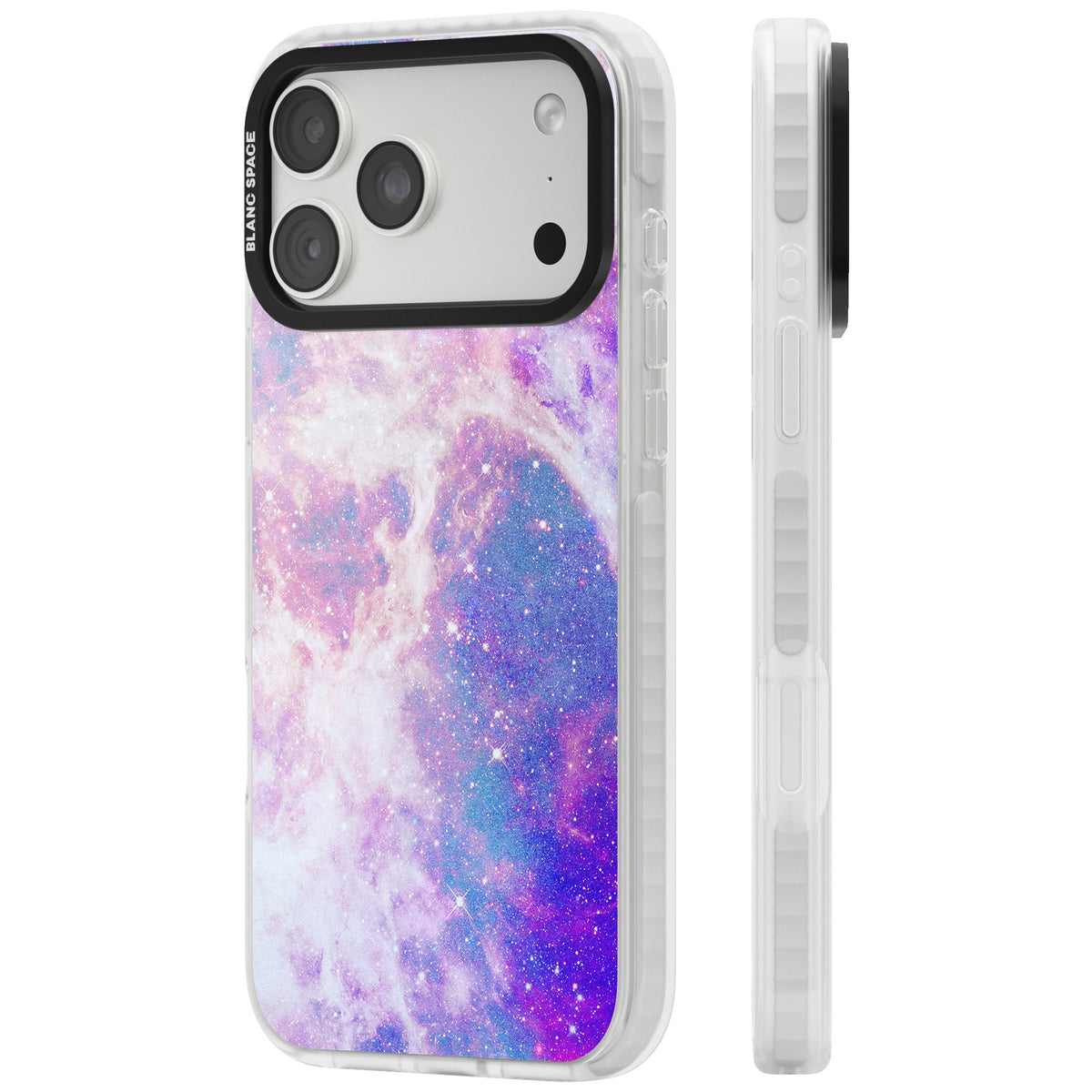Pastel Galaxy iPhone 18 Pro Max Impact Clear Phone Case side