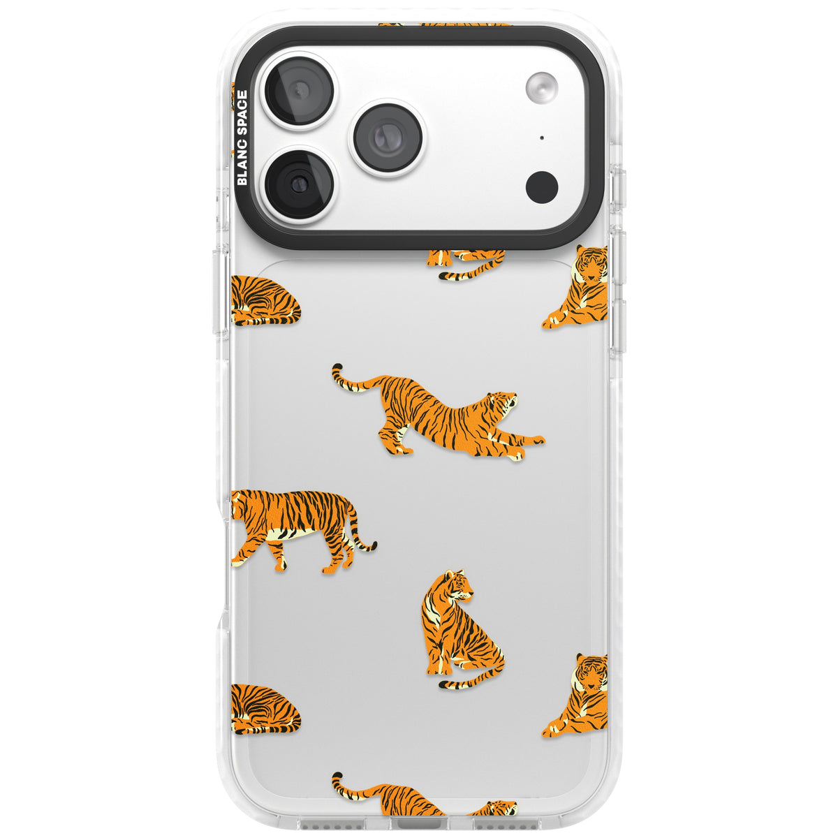 Tiger Lounge iPhone 18 Pro Max Impact Clear Phone Case front