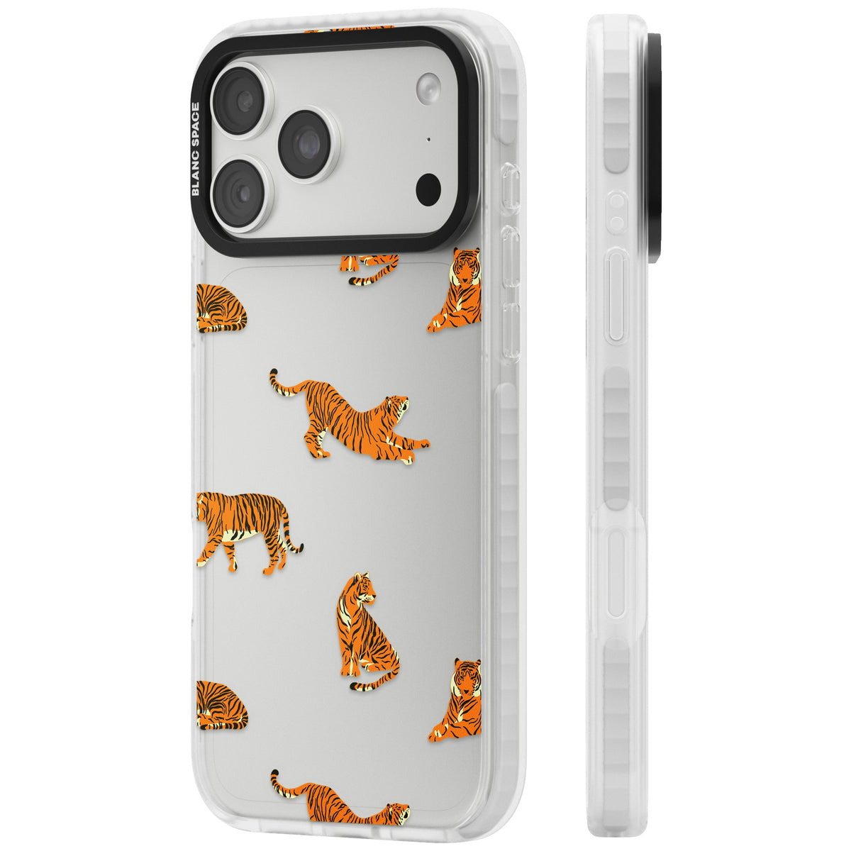 Tiger Lounge iPhone 18 Pro Max Impact Clear Phone Case side