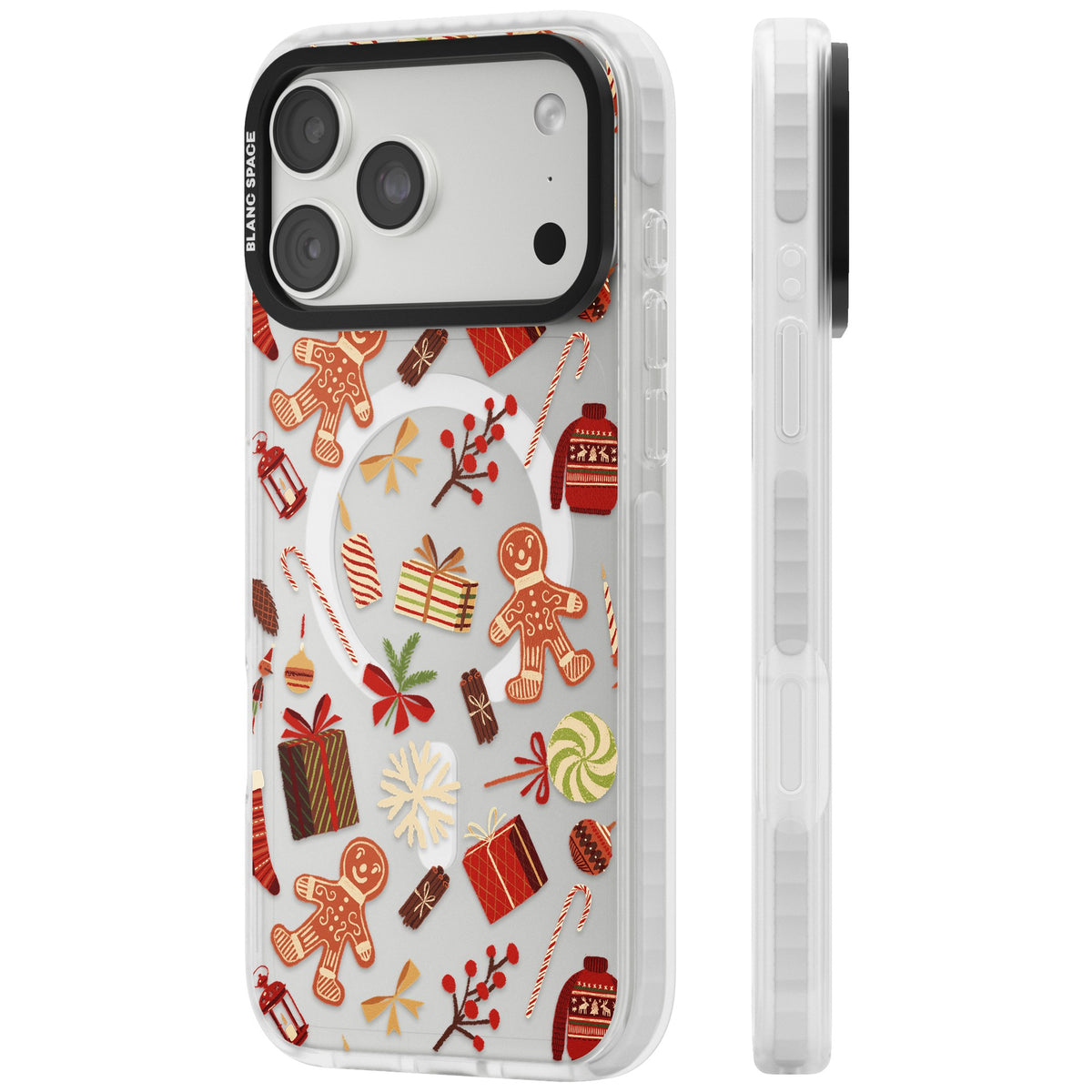 Christmas Assortments iPhone 18 Pro Max Impact Pro Clear Phone Case side