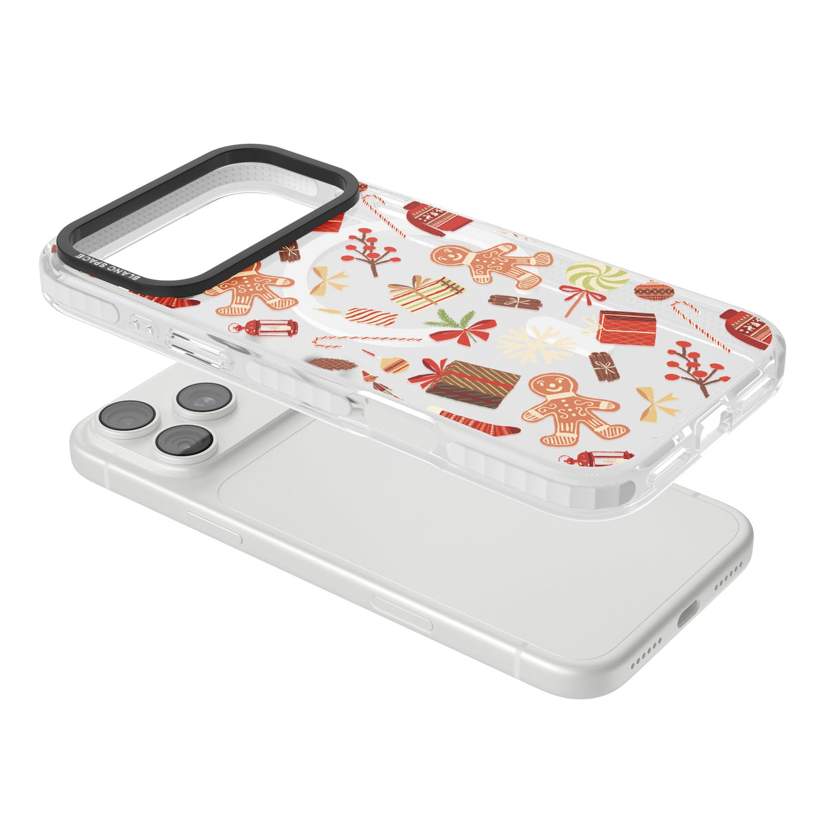 Christmas Assortments iPhone 18 Pro Max Impact Pro Clear Phone Case angled