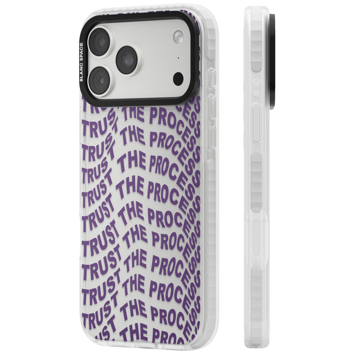 Trust The Process iPhone 18 Pro Max Impact Clear Phone Case side