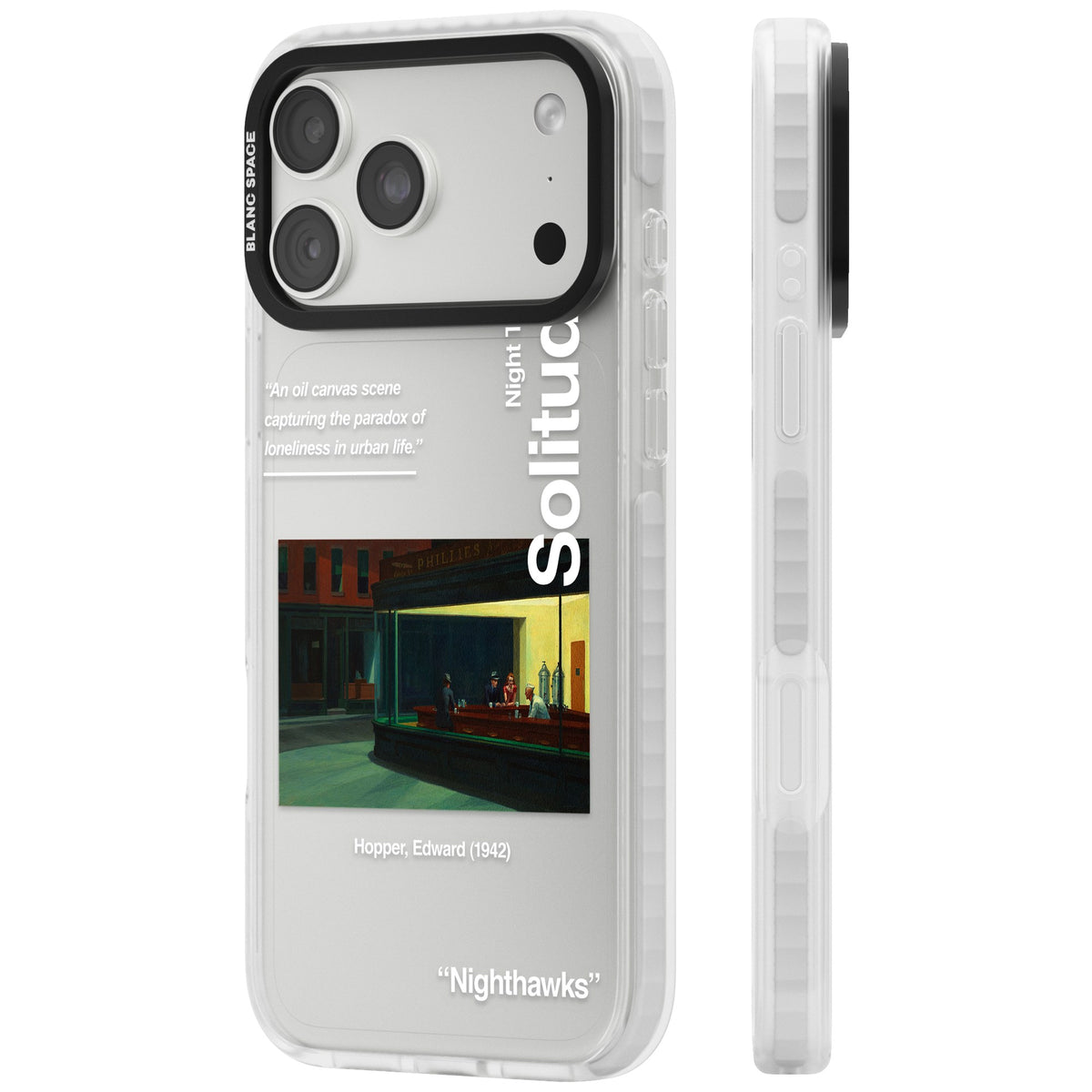 Nighthawks iPhone 18 Pro Max Impact Clear Phone Case side