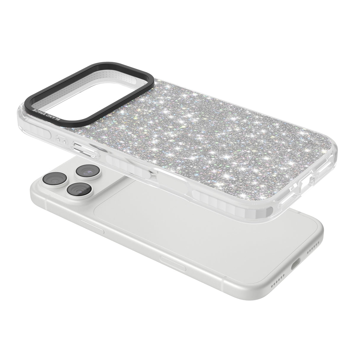 Diamond iPhone 18 Pro Max Impact Clear Phone Case angled