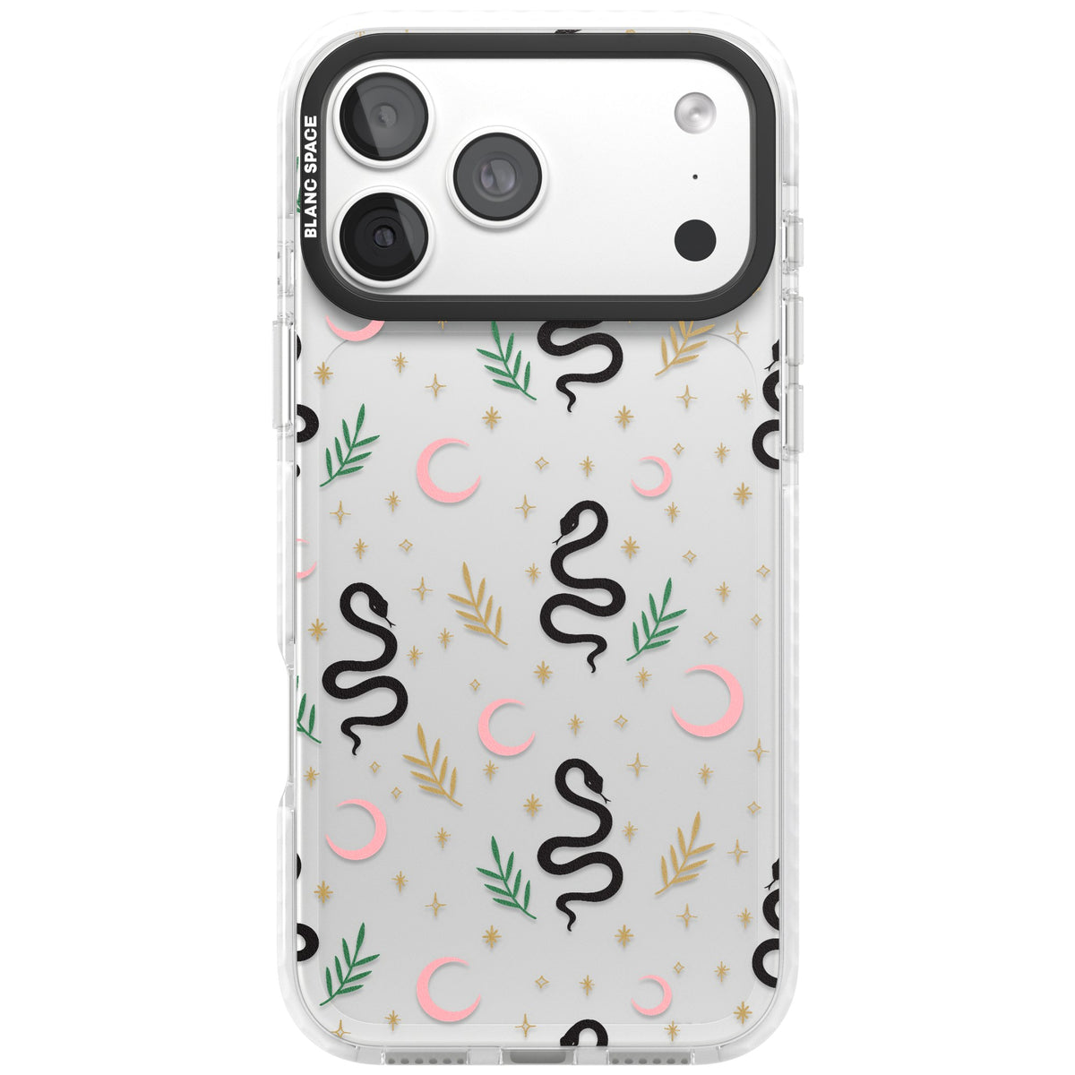 Snakes & Moons iPhone 18 Pro Max Impact Clear Phone Case front